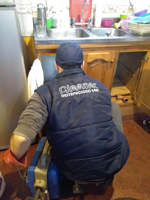 Destapaciones de cañerías de cocinas y lavaderos